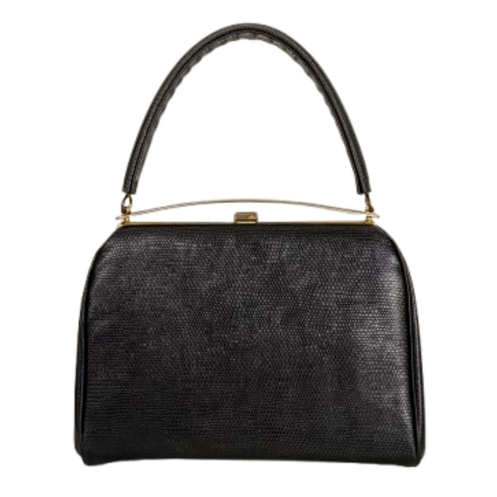 vintage 60's embossed leather handbag